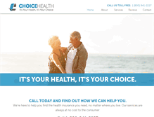 Tablet Screenshot of choicehealthins.com